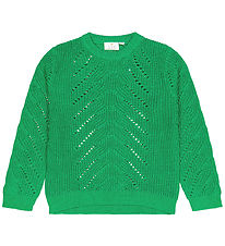 The New Blouse - Knitted - TnJiva - Bright Green w. Glitter
