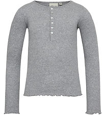 Sofie Schnoor Blouse - Rib - Grey Melange