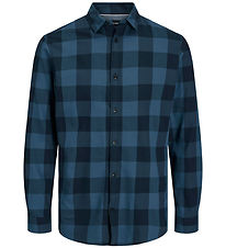 Jack & Jones Shirt - Noos - JjEgingham - Ensign Blue/Checks