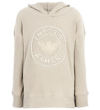 Emporio Armani Hoodie - Parchments w. Logo