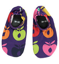 Smfolk Chaussures de Plage - UV50+ - Purple Heart av. Retro Pom