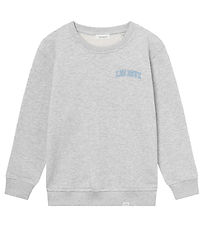 Les Deux Sweat-shirt - Blake - Snow Mlange/Dlav Denim Blue