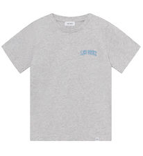 Les Deux T-shirt - Blake - Snow Melerad/tvttad Denim Blue