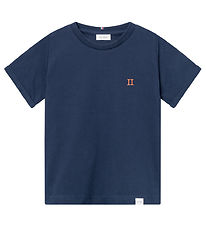 Les Deux T-shirt - Nrregaard - Noos - Dark Marinbl/Orange