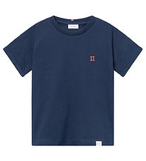 Les Deux T-Shirt - Nørregaard - Noos - Dark Navy/Orange