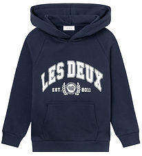 Les Deux Hoodie - University - Dark Navy/Light Ivory