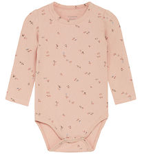 Hust and Claire Bodysuit l/s - Bonitta - Bamboo - Peach Rose