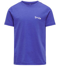 Kids Only T-Shirt - KogVera - Oogverblindende Blue/Glimlach