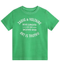 Zadig & Voltaire T-Shirt - Kita - Citron av. Blanc