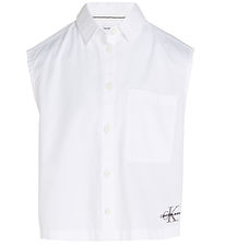 Calvin Klein Skyrta - Slökkt á monogram - Bright White