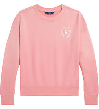 Polo Ralph Lauren Sweatshirt - Lint Roze m. Wit
