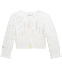 Polo Ralph Lauren Cardigan - Cropped - Knitted - Deckwash White