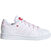 adidas Performance Skór - Advantage K - Hvítt/Bleikt