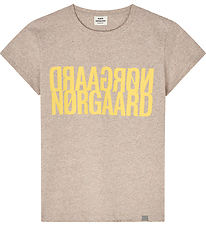 Mads Nrgaard T-shirt - Tuvina - Oatmeal Melange