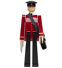 Kay Bojesen Wooden figure - Postman - 20 cm - Black/Red