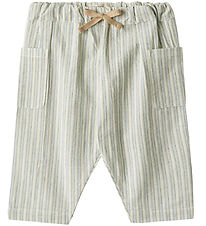 Wheat Trousers - Arne - Aquablue Stripe