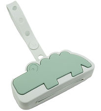 Done by Deer Pacifier holder - Croco - 18x11.5x5 cm - Green
