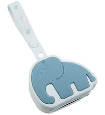 Done by Deer Pacifier holder - Elphee - 18x9x5 cm - Blue