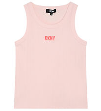 DKNY Hlýrabolur - Rib - Bleikt