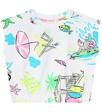 Billieblush T-shirt - White w. Surf print