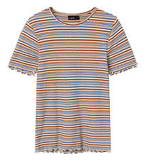 LMTD T-shirt - Rib - NlfFilje Short Top - Ebb Duck Flow/Multi St