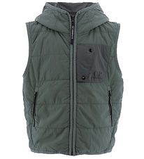 C.P. Company Gewatteerd Vest - Green Bay m. Zonnebril