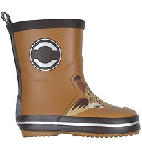 Mikk-Line Rubber Boots - Wellies - Brown Sugar w. Giraffe