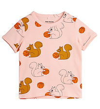 Mini Rodini T-Shirt - Squirrels - Roze
