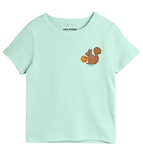 Mini Rodini T-shirt - Squirrel - Green