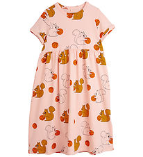 Mini Rodini Dress - Squirrels - Pink