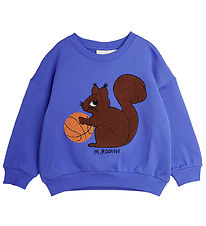 Mini Rodini Sweatshirt - Squirrel - Blue