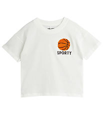 Mini Rodini T-Shirt - Basketbal - Wit