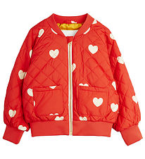 Mini Rodini Jacket - Hearts - Red
