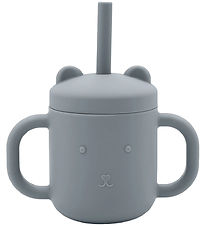 Petit Monkey Cup w. Straws - Silicone - 175 mL - Tradewinds