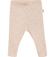 Minymo Leggings - AOP - Rib - Roze Champagne