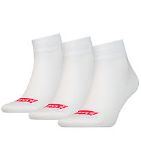 Levis Chaussettes - 3 Pack - Mid Cut - Blanc