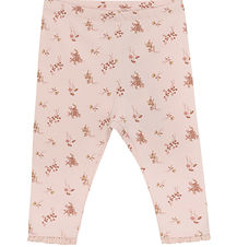 En Fant Leggings - AOP - Peach Piska m. Blommor