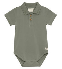 En Fant Bodysuit s/s - Polo - Sea Spray