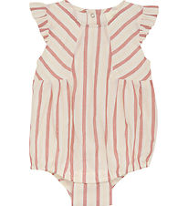 En Fant Bodysuit Sleeveless - Striped - Eggnog w. Stripes