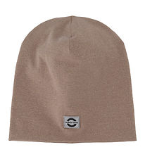 Mikk-Line Beanie - 2-layer - Warm Taupe w. Glitter