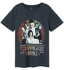 Name It Stuttermabolur - NkmFritz Stranger Things - India Ink