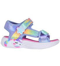 Skechers Sandals w. Lights - S Lights Unicorn Dreams - Blue/Mult