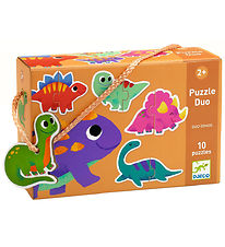 Djeco Puzzlespiel - 10 st. - Duo Dinos