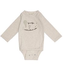 That's Mine Bodysuit l/s - Billie Grandpa - Cream Melange