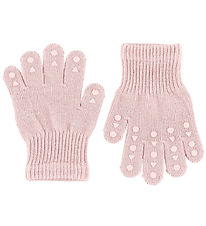 GoBabyGo Handschoenen - Gebreid - Soft Roze m. Dopjes