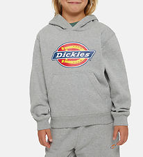 Dickies Hoodie - Youth Logo - Heather Gray