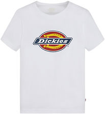 Dickies Stuttermabolur - Ungmenni Lógó - Hvítur