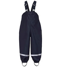 Didriksons Rain Pants w. Suspenders - PU - Plumber - Navy