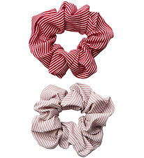 Sofie Schnoor Scrunchies - 2-Pack - Comb. Red/Rose Striped
