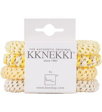 Kknekki Elastics - 4-Pack - Yellow/Cream